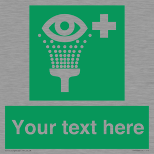 Custom Eye Wash Station Sign